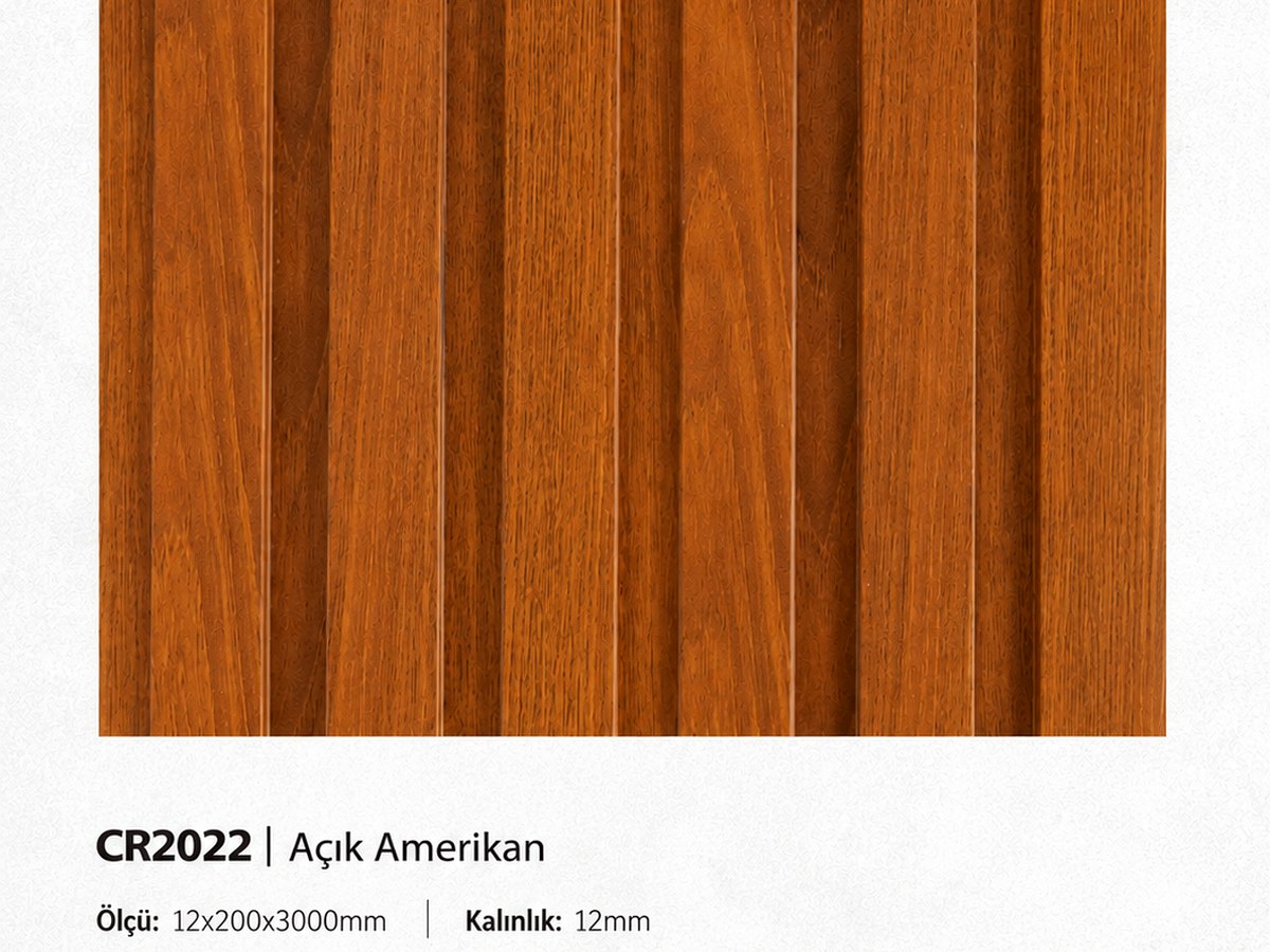 Açık Amerikan Düz Lambri — Kalvia panel & lambri