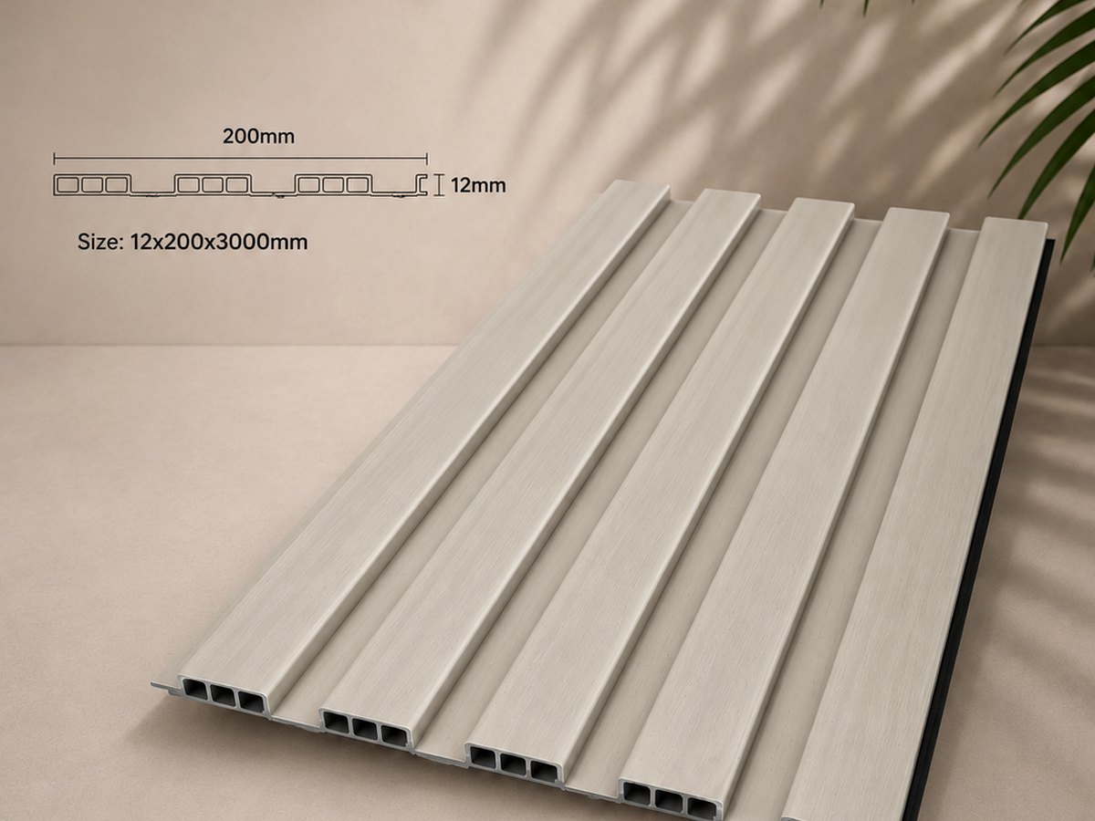 Oluklu Lambri — Kırçıllı Beyaz — Kalvia panel & lambri